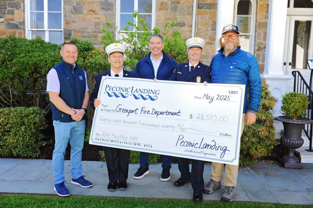 John May Mile 2025 charity check presentation
